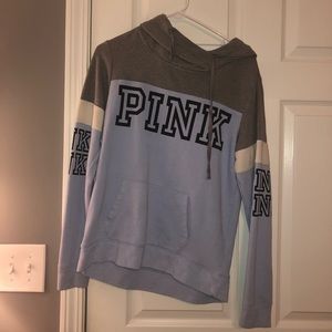 Tri-color PINK crew neck top